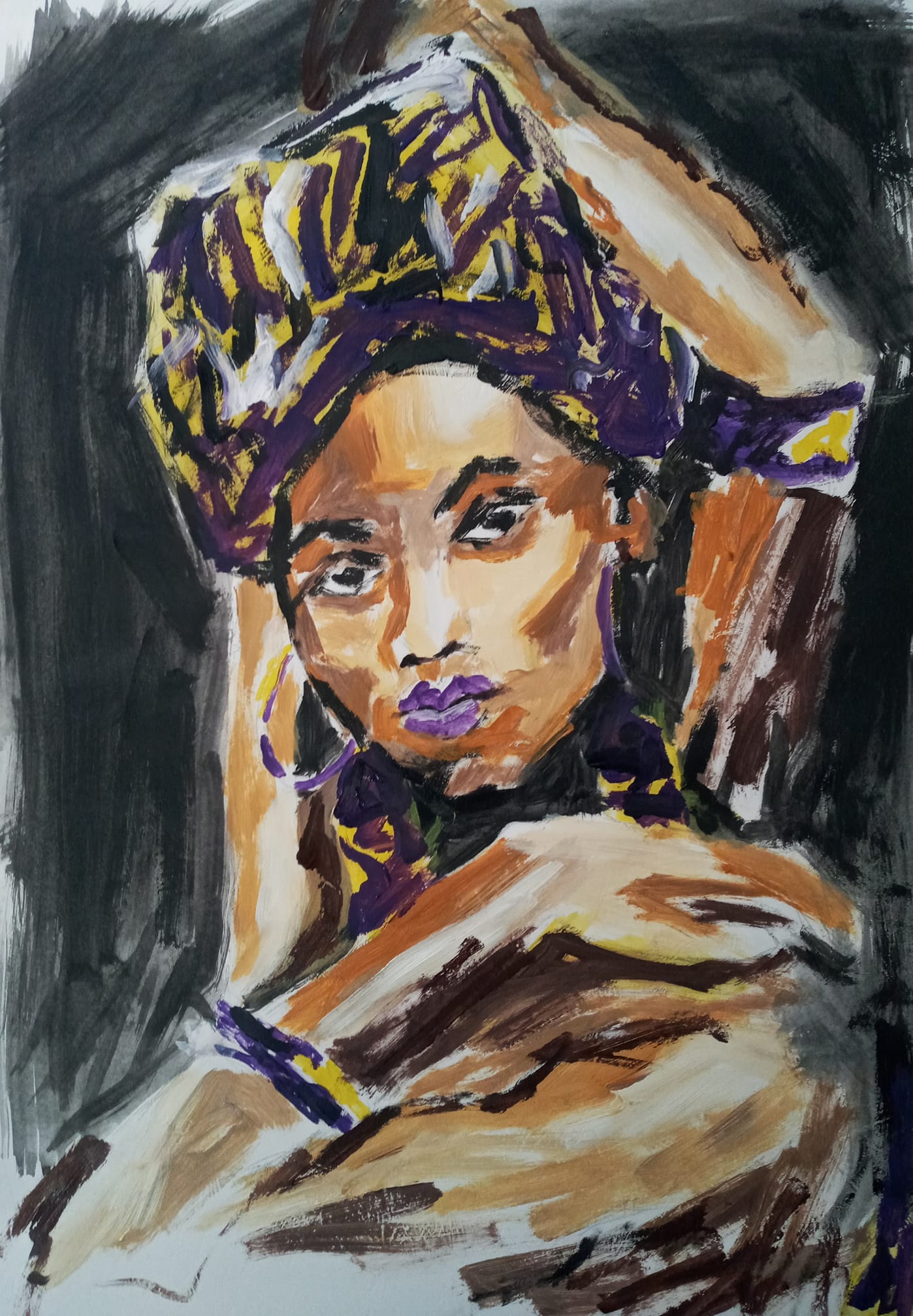 African Model Painting